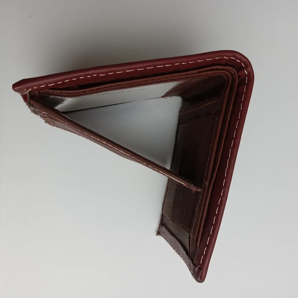 Men's Western Wallet Genuine‎ Leather Hand Crafted Bifold Cowboy Rodeo Wallet